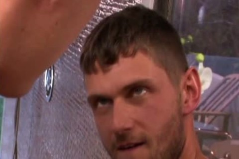 concupiscent homosexual men hammering booties At The Mirror