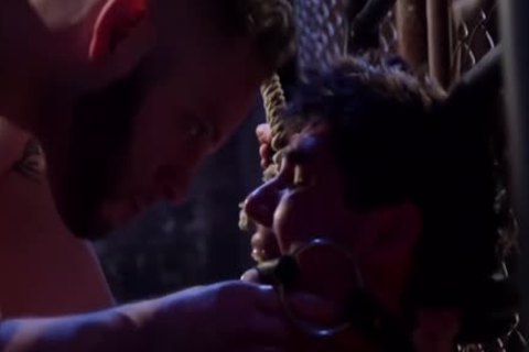 homo lad sadomasochism fastened To Pole
