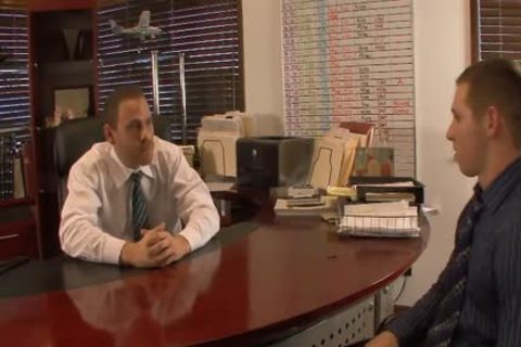 tasty homosexuals take up with the tongue And Hump buttholes In The Office