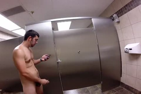 Public Restroom Sex Show-ADX