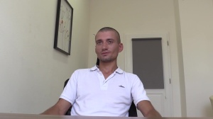 A young man with admirable looking body anal plowed