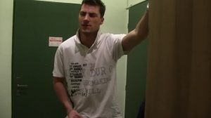 An non-professional lad from Prague jerks off and penis juice