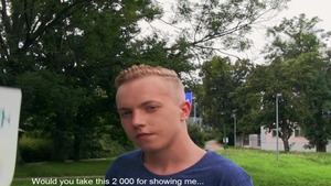 Outdoor POV nail with a jock-crazed twink cutie