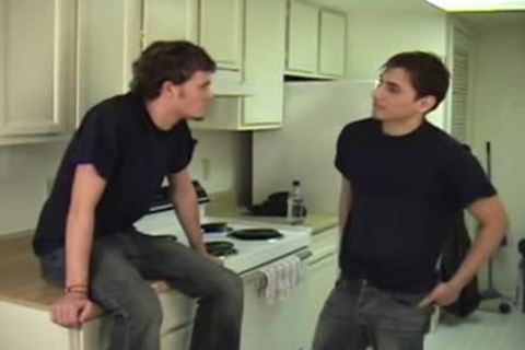 Scruffy College Roommates Do It In The Kitchen