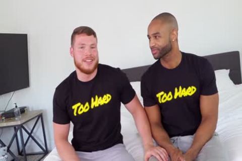 Two fresh fellows bang - delicious underclothing Model let's Newbie Top Him For His First man/man Hookup