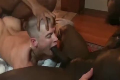 Smoking lusty bare Interracial bunch poke