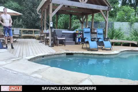 gorgeous dude nailed By The Guard For Skinny Dipping