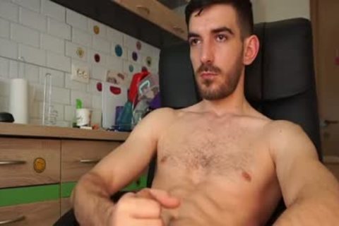 lad jerking off In Live