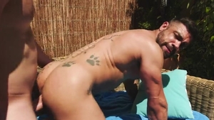 AndyO pokes Wagner. naughty homosexual Sex