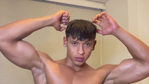 East Boys: Very cute muscle latino straight boy POV massage