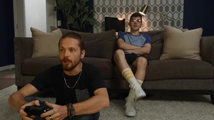 Men: Two boys trade controllers for cock riding