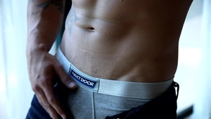 Next Door Male: Big-Cock Boy's Window Wank Display