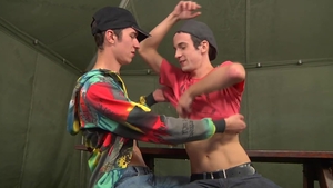 Drinking Buddies Find Love and Big Dicks under Canvas