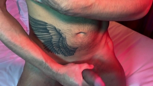 HotAFmen: Stroking His Long Uncut Cock