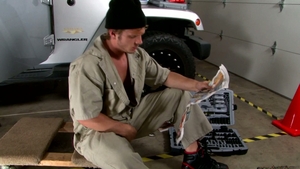 Next Door Male: Stroking to New Heights in the Garage