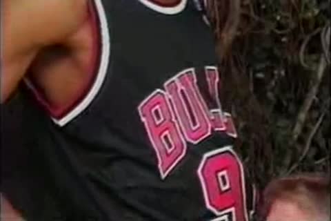 large shlong basketball player has a homo fan